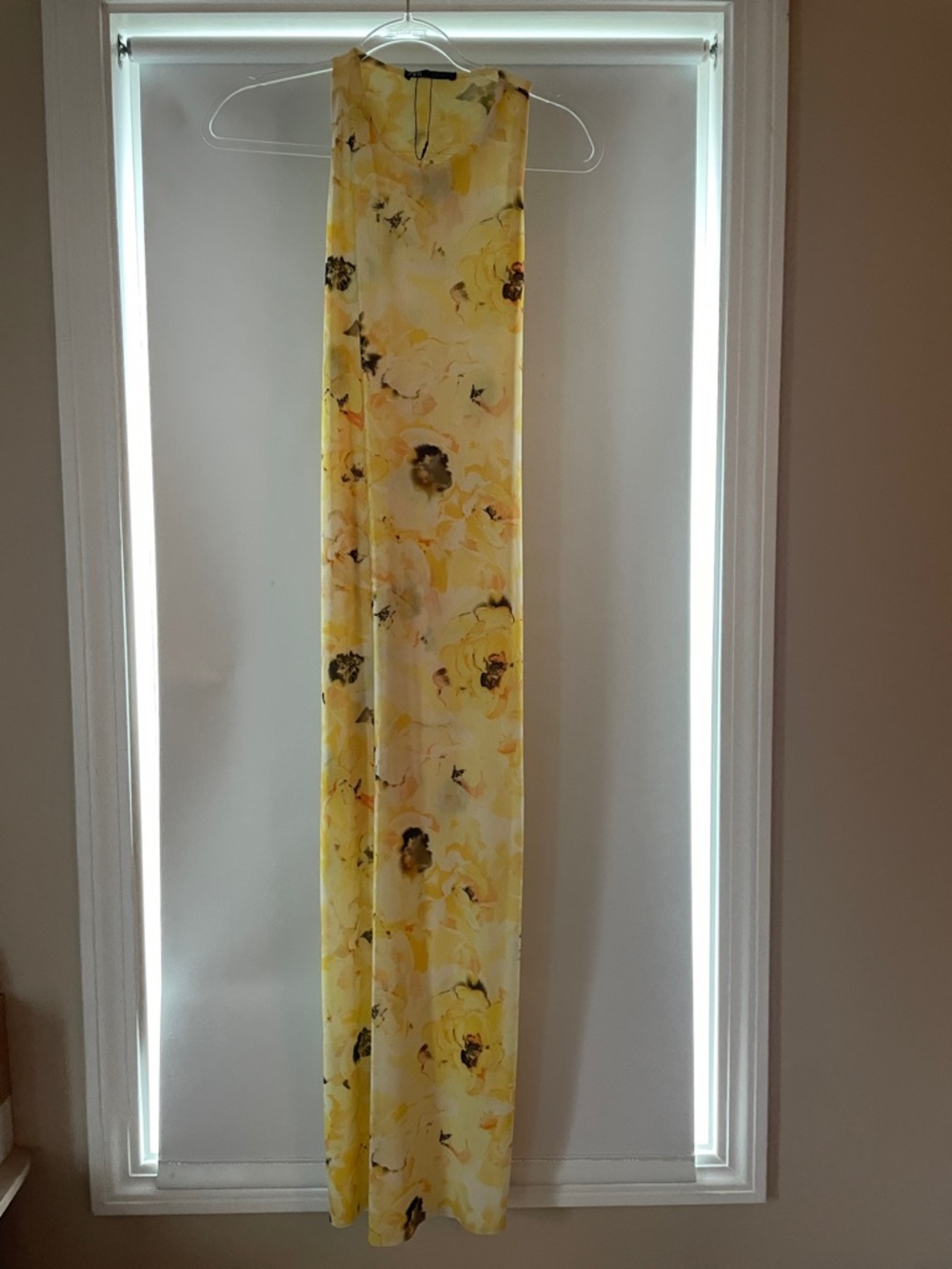 Zara Yellow Floral Maxi Dress